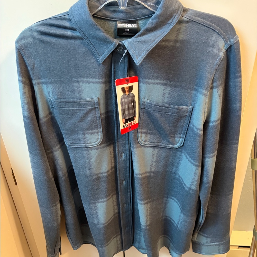 32 Degrees Blue Checkered Shirt